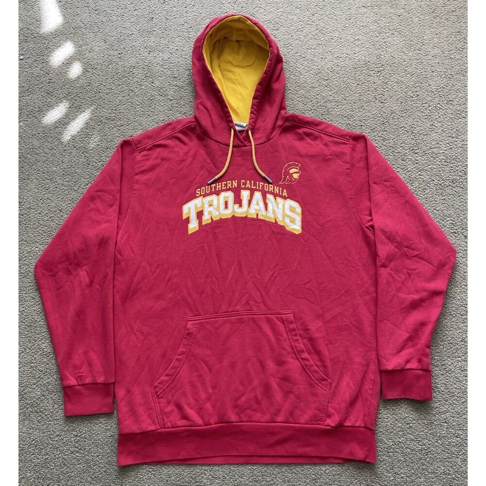 Champion USC Trojans Hoodie Men's XL Gold Pullover Sweatshirt NCAA